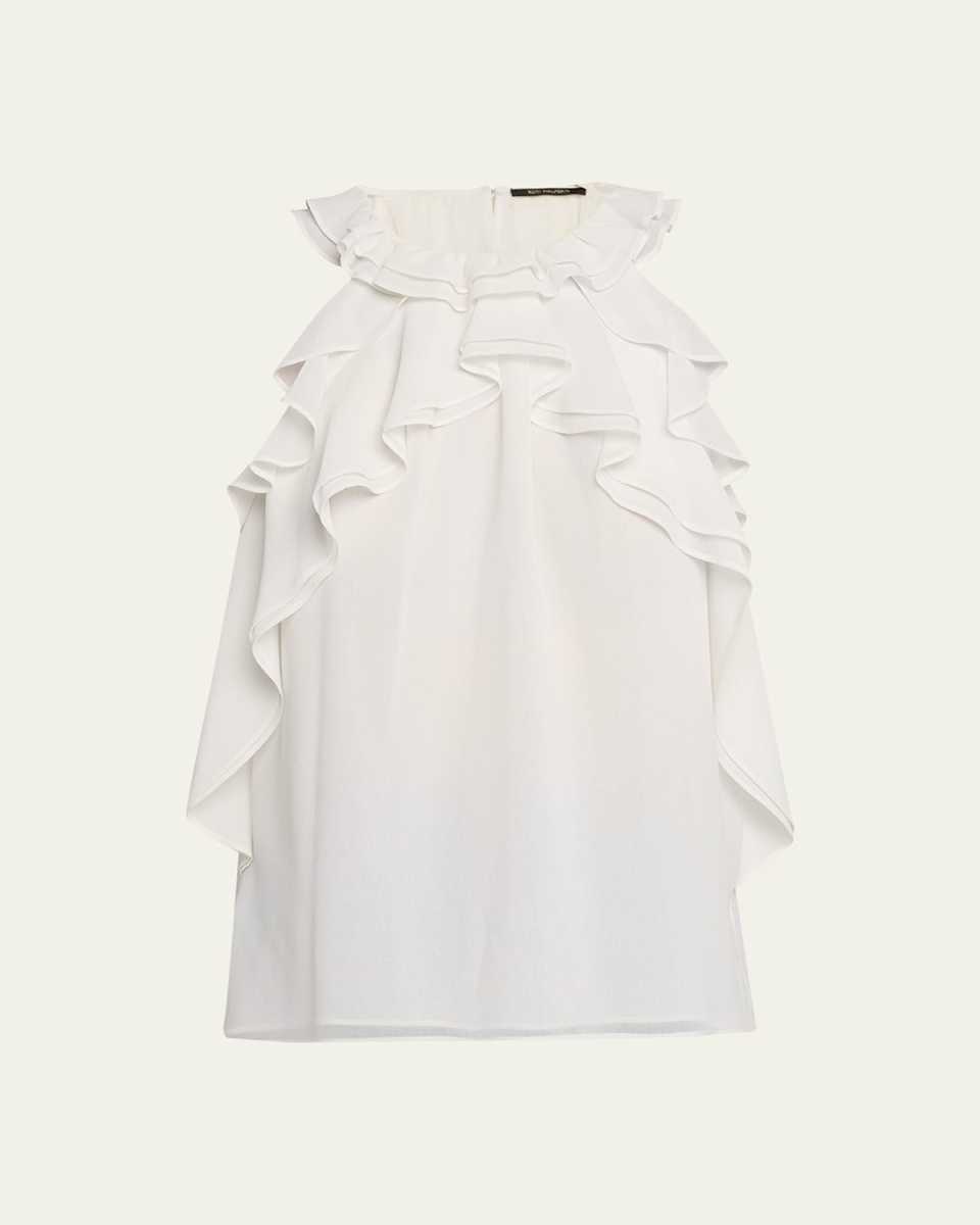 Bristol Ruffle Halter Blous